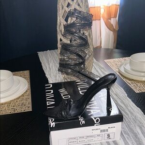 Wild Diva Elegant Black Heels